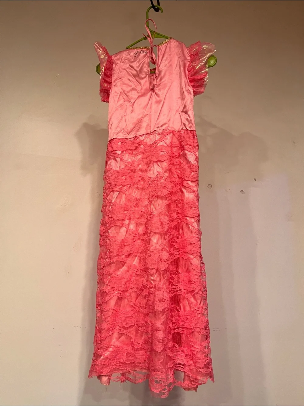 Rubie's Pink Princess Costume Dress with Gold Trim Accents - Picture 2 of 4